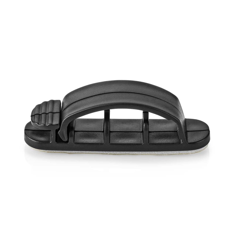 organizator de cabluri, 3 sloturi, max 7.5mm, set 3 bucati, negru, nedis organizator de cabluri, 3 sloturi, max 7.5mm, set 3 bucati, negru, nedis