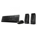 kit genius kms u130, tastatura + mouse optic + boxe