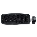 kit tastatura si mouse cu fir genius km-200, usb, negru