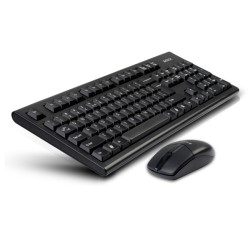 kit tastatura si mouse wireless usb negru 3100n a4tech