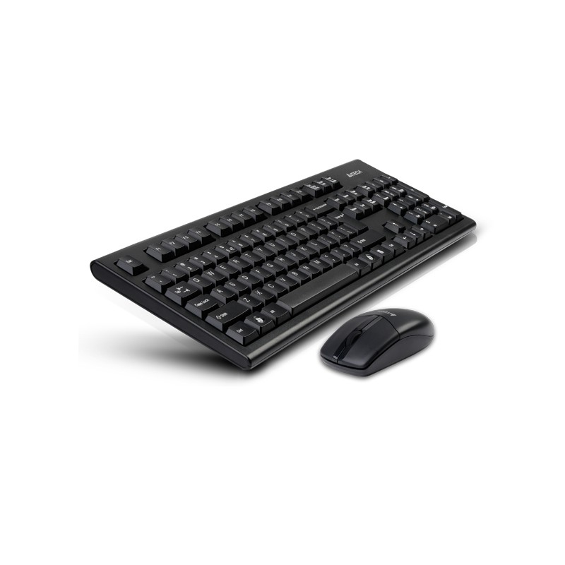kit tastatura si mouse wireless usb negru 3100n a4tech