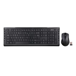 kit tastatura si mouse wireless a4tech 6300f, usb, negru