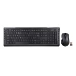 kit tastatura si mouse wireless a4tech 6300f, usb, negru