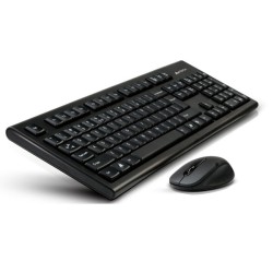 kit tastatura si mouse wireless usb negru 7100n a4tech