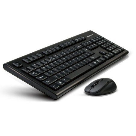 kit tastatura si mouse wireless usb negru 7100n a4tech