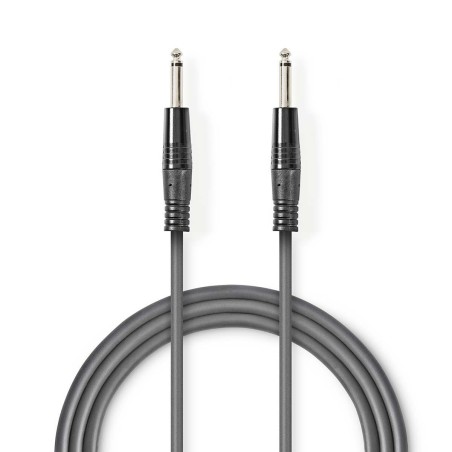 cablu audio nedis jack mono 6.35mm tata - jack mono 6.35mm tata 1.5m