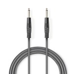 cablu audio nedis jack mono 6.35mm tata - jack mono 6.35mm tata 1.5m