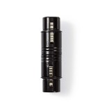 adaptor xlr nedis 3-pini mama - xlr 3-pini mama, negru adaptor xlr nedis 3-pini mama - xlr 3-pini mama, negru