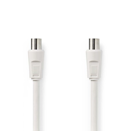 cablu antena coaxial tata - coaxial tata, 5m, alb