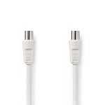 cablu antena coaxial tata - coaxial tata, 5m, alb cablu antena coaxial tata - coaxial tata, 5m, alb