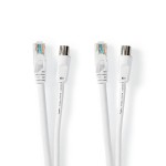 cablu combinat coaxial / cat6 cu conectori, 5m, nedis cablu combinat coaxial / cat6 cu conectori, 5m, nedis