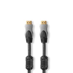 cablu hdmi nedis, ethernet, 15m, antracit