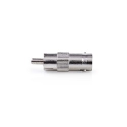 conector bnc mama - rca tata, set 10 buc, metal, nedis
