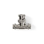 conector bnc tata - 2x bnc mama set 10 bucati metal nedis conector bnc tata - 2x bnc mama set 10 bucati metal nedis