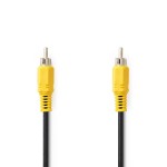 cablu video rca tata - rca tata, 10m, negru, nedis cablu video rca tata - rca tata, 10m, negru, nedis