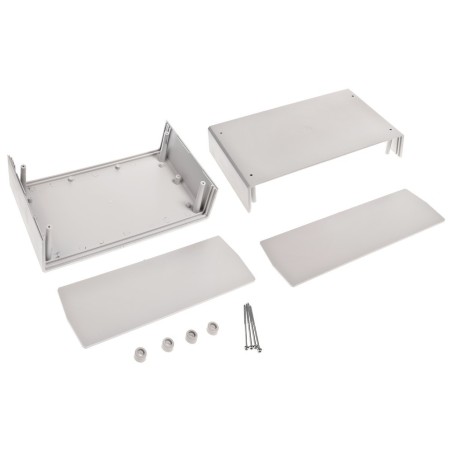 Carcasă cu panou X:250, 4mm Y:148mm Z:89 mm, alb gri cod Z-15