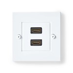 priza de perete 2x hdmi 4k60hz, contacte aurite, incastrata, alb, nedis priza de perete 2x hdmi 4k60hz, contacte aurite, incastrata, alb, nedis