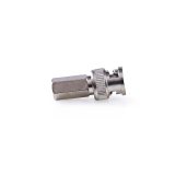 conector bnc tata pentru cablu coaxial 6.8 mm,argintiu,  25 bucati nedis