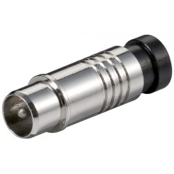 conector coaxial cu compresie tata pentru cablu cu diametru exterior de 7.0mm, set 10 bucati