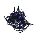 perdea 100 led-uri albastre cu jocuri de lumini cablu negru well