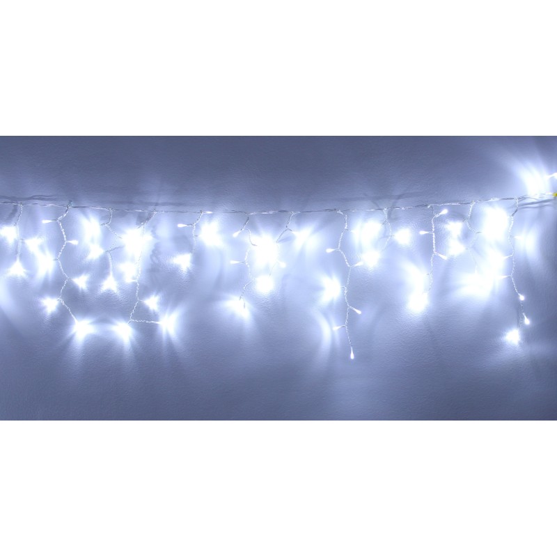 perdea luminoasa tip turturi 240 led-uri albe lumina rece interconectabila well