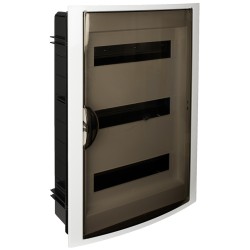 tablou electric solera arelos 5260pf, 42 module, incastrat, ip40, 362x544x113 mm, plastic, usa fumurie, rama alba