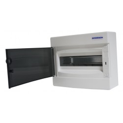 tablou electric schrack topo bk080101--, 12 module, aparent, ip40, 236x287x112 mm, plastic, alb