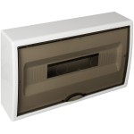 tablou electric solera arelos 8704pf, 18 module, aparent, ip40, 247x409x104 mm, plastic, usa fumurie, cutie alba