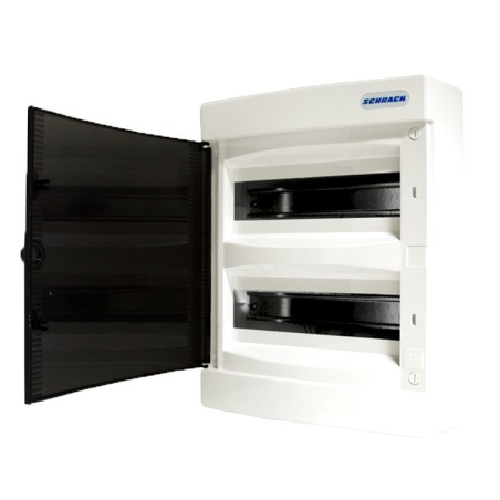tablou electric schrack topo bk080102--, 24 module, aparent, ip40, 287x361x112 mm, plastic, alb