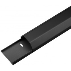 protectie cablu din aluminiu 1.1 m 50 mm negru, goobay