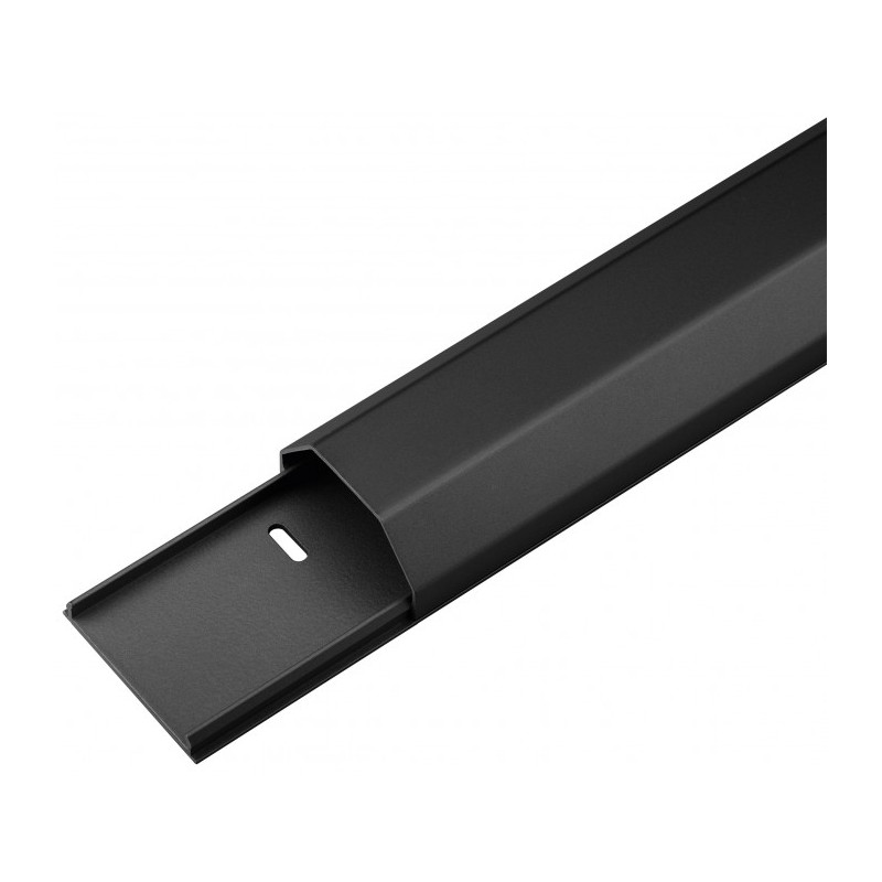 protectie cablu din aluminiu 1.1 m 50 mm negru, goobay