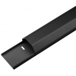 protectie cablu din aluminiu 1.1 m 50 mm negru, goobay