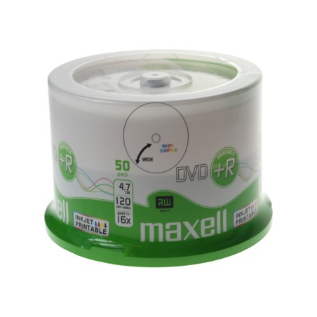 dvd+r printabil 4.7gb 16x 50buc pe cutie maxell