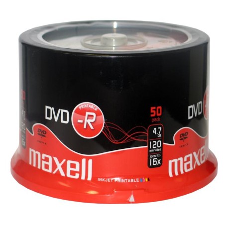 dvd-r printabil 4.7gb 16x 50buc pe cutie maxell