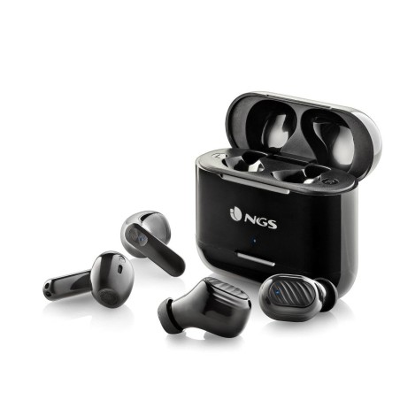 casti bluetooth in-ear ngs artica duo, set 2 perechi, redare pana la 30 ore, negru