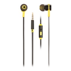 casti in-ear cu fir, cross rally black negru/galben, ngs