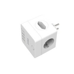 fisa in forma de cub 2x schuko, 2x euro, 3x usb, 1x usb-c pd20w, well