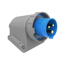 fisa industriala bemis bc1-1403-7236, 2p+e, 16a, 220v, aparenta, unghi 90º ip67