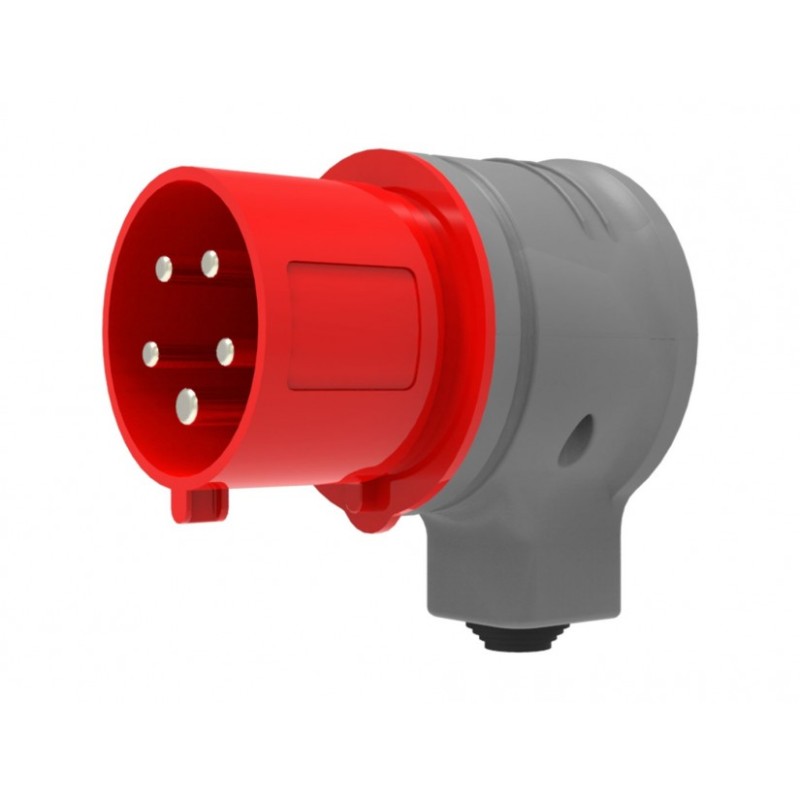 fisa industriala bemis bc1-3505-2130, 3p+n+e, 32a, 380v, unghi 90°, ip44