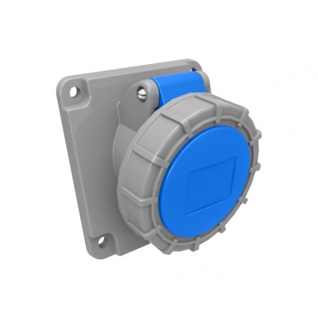 priza industriala bemis bc1-1403-7420, 2p+e, 16a, 220v, unghi 45 ip67