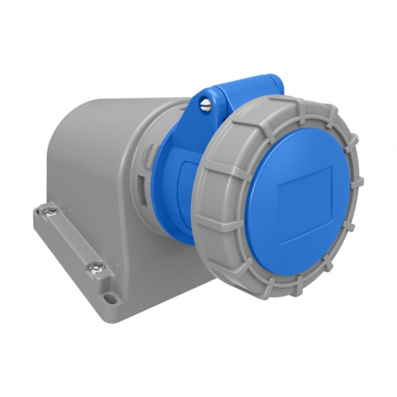 priza industriala bemis bc1-1403-7535, 2p+e, 16a, 220v, aparenta, unghi 90° ip67