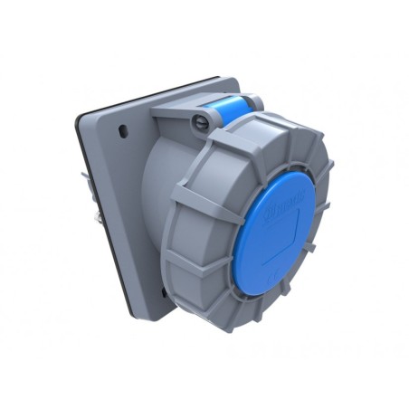 priza industriala bemis bc1-3403-7420 2p+e, 32a, 220v, unghi 45°, ip67