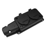 priza cauciuc cu capac bemis bk1-1402-3612 2p+e, 2 iesiri, 16a, 250v, ip54