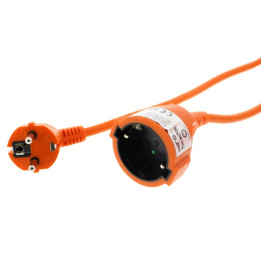 cablu prelungitor 10m 1.5mm portocaliu ip20, well