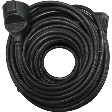 cablu prelungitor 30m 1.5mm negru ip44, well