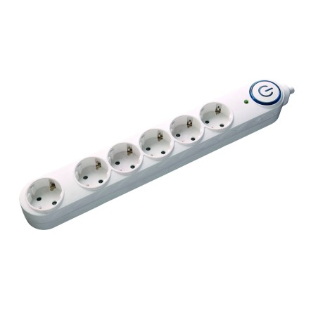 prelungitor cu protectie la supratensiune 6 prize 3m cu intrerupator, cablu 3x1.5mmp, well
