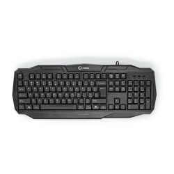 tastatura gaming cu fir usb 2.0, us international, negru, nedis