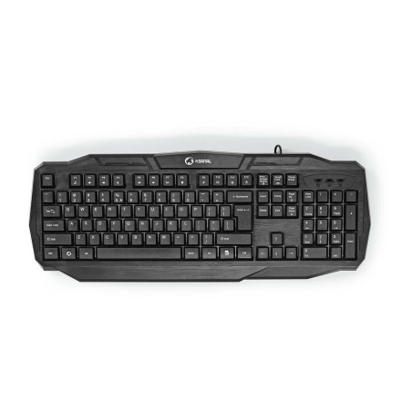tastatura gaming cu fir usb 2.0, us international, negru, nedis