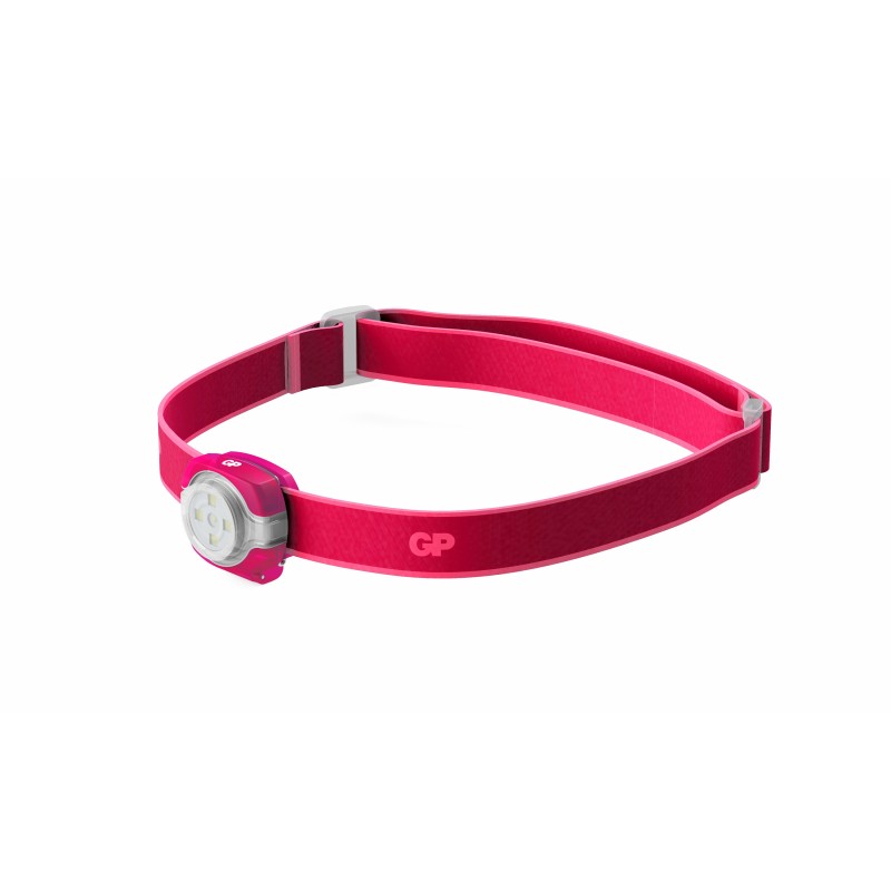 lanterna frontala led gp discovery ch31, roz, 40lm, 2xcr2025