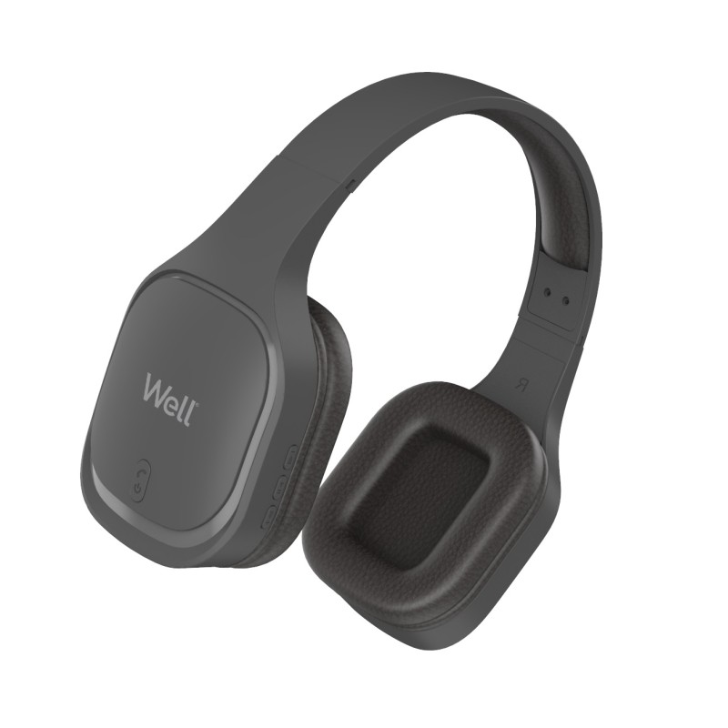 casti bluetooth over-ear well brave negru